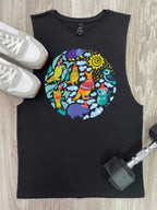 Christmas Wildlife Axel Drop Armhole Muscle Tank