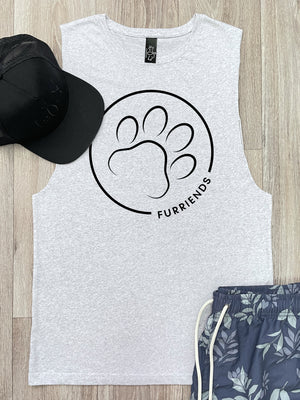 Paw Print Axel Drop Armhole Muscle Tank