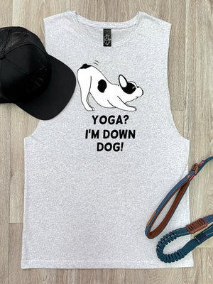 Yoga? I'm Down Dog! Axel Drop Armhole Muscle Tank