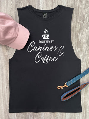 Canines & Coffee Axel Drop Armhole Muscle Tank