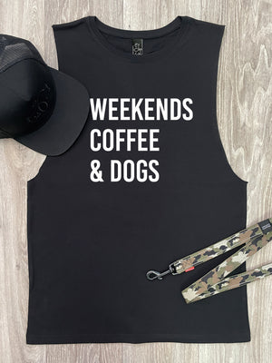 Weekends Coffee & Dogs Axel Drop Armhole Muscle Tank