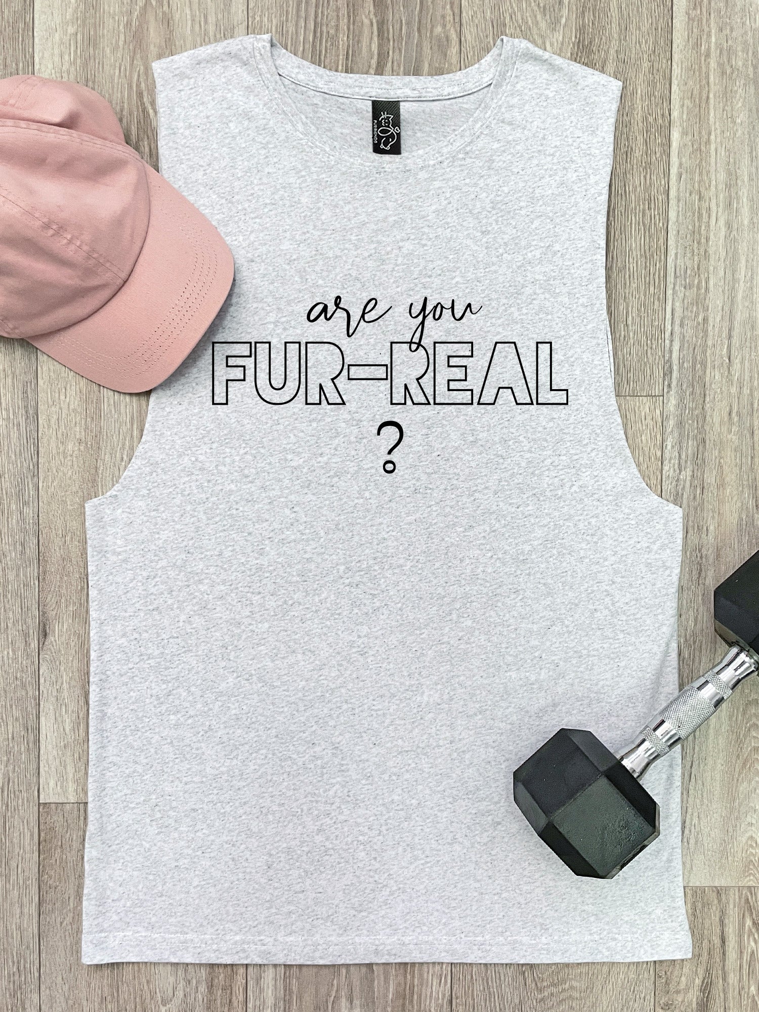 Are You Fur-Real? Axel Drop Armhole Muscle Tank