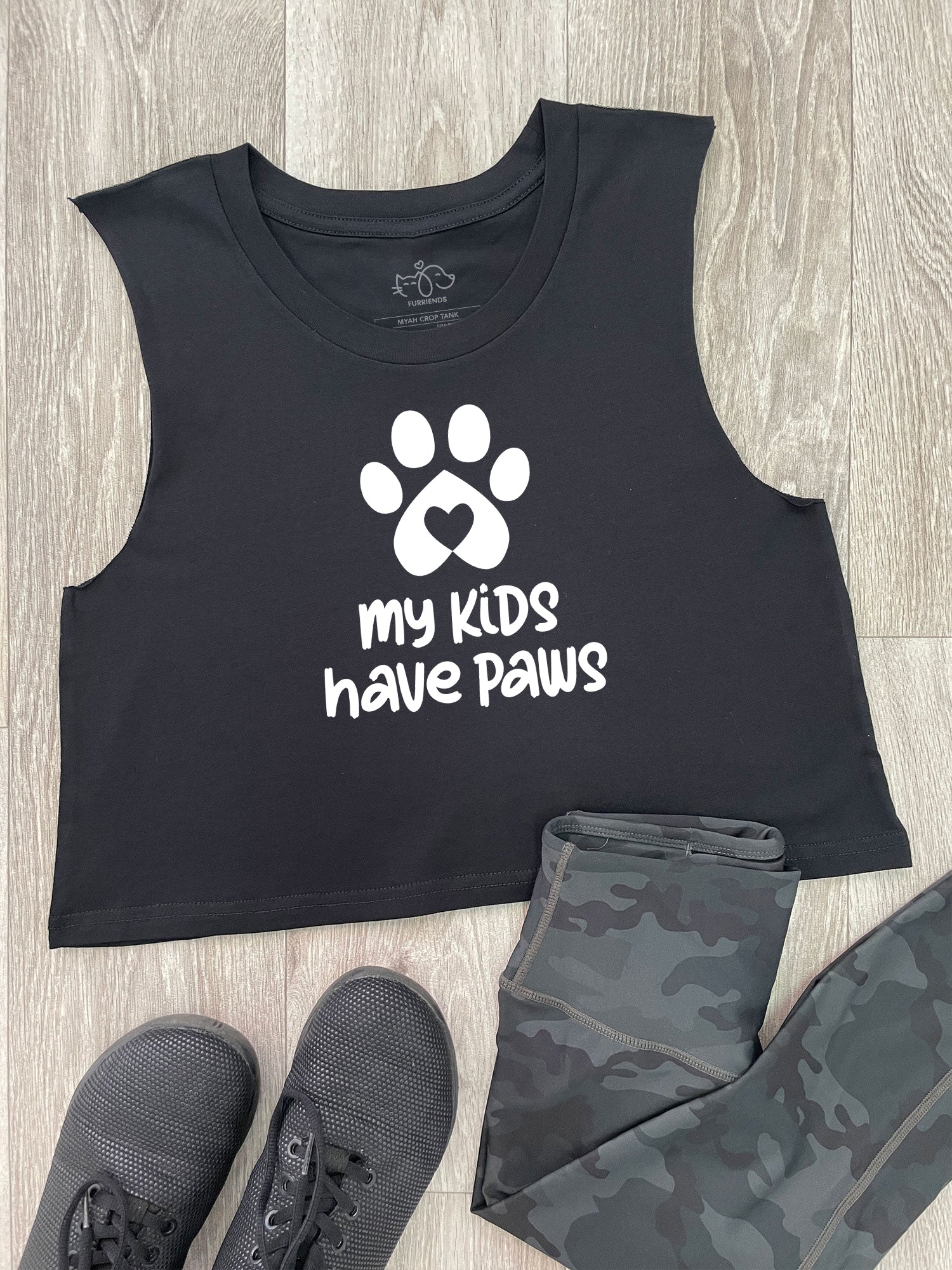 My Kids Have Paws Myah Crop Tank