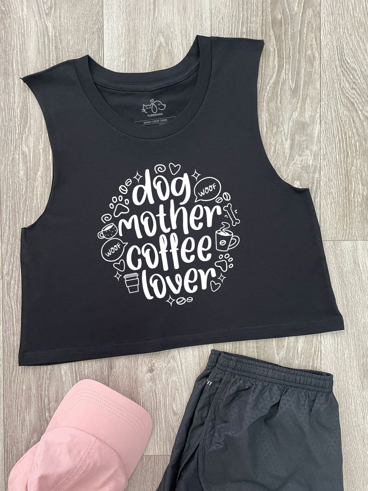 Dog Mother Coffee Lover Myah Crop Tank