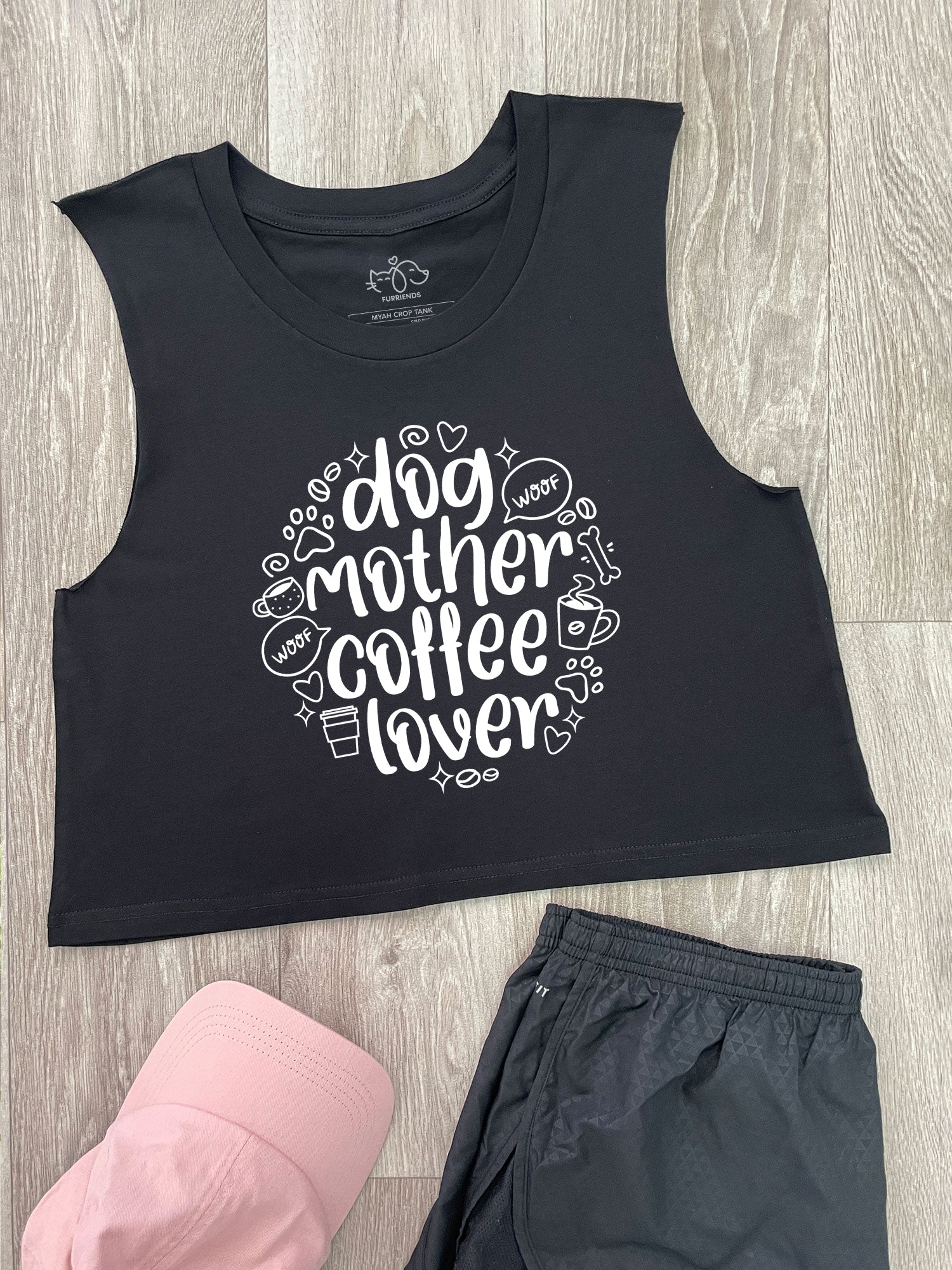 Dog Mother Coffee Lover Myah Crop Tank