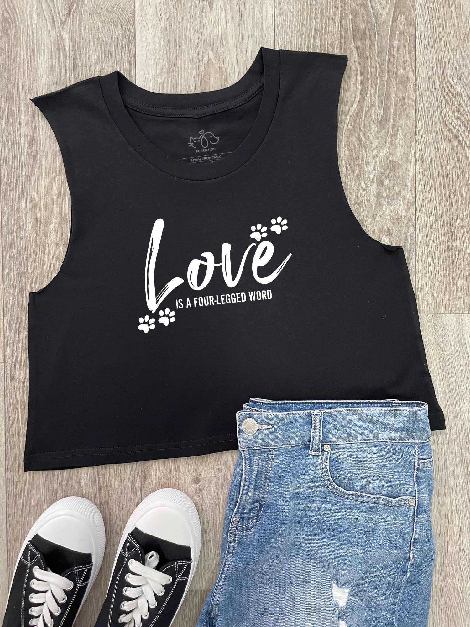 Love Is A Four-Legged Word Myah Crop Tank