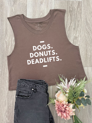 Dogs. Donuts. Deadlifts. Myah Crop Tank