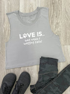 Love Is... Wet Noses & Wagging Tails! Myah Crop Tank