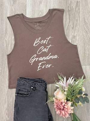 Best. Cat Grandma. Ever. Myah Crop Tank