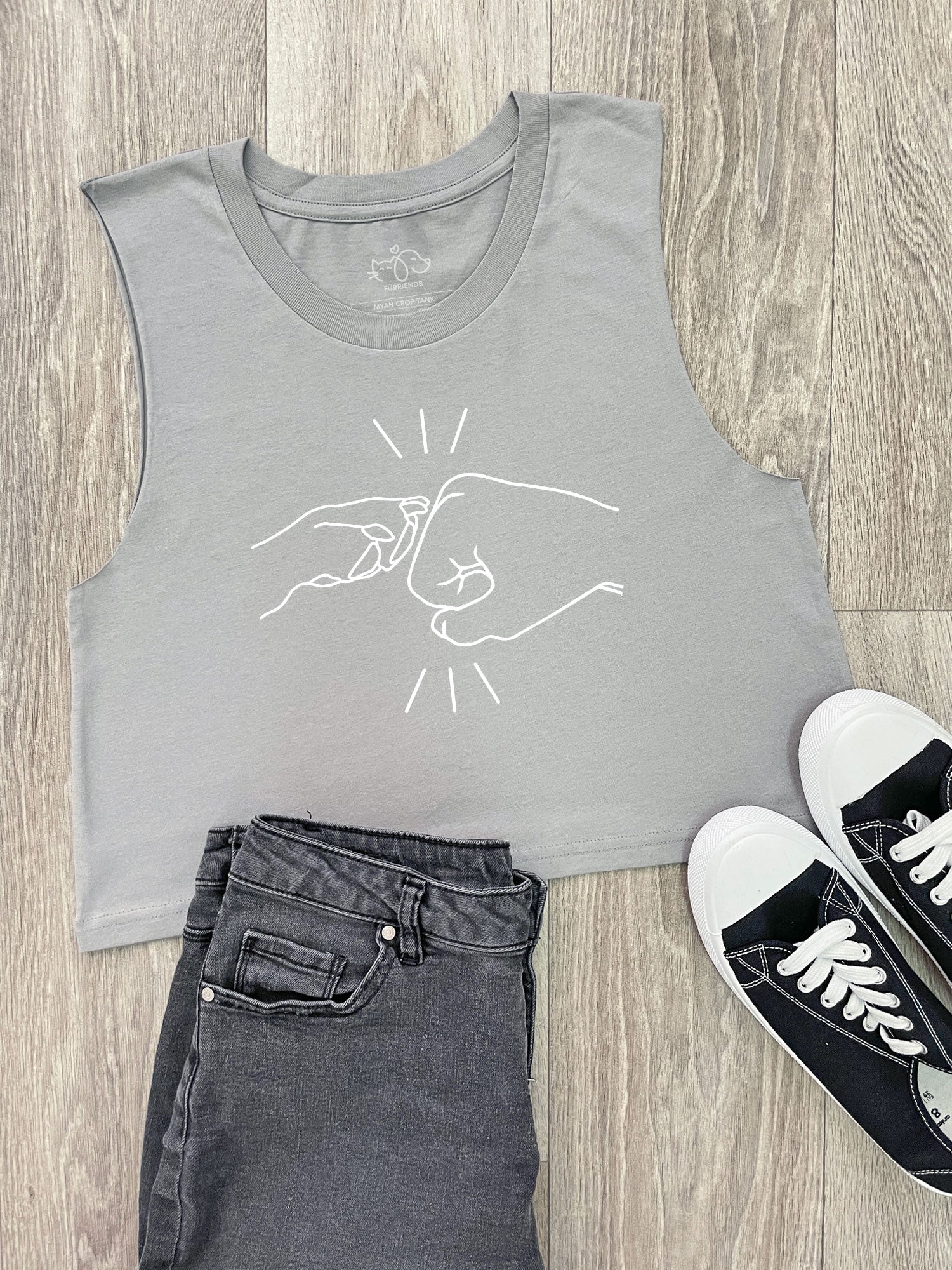Paw Fist Bump Myah Crop Tank