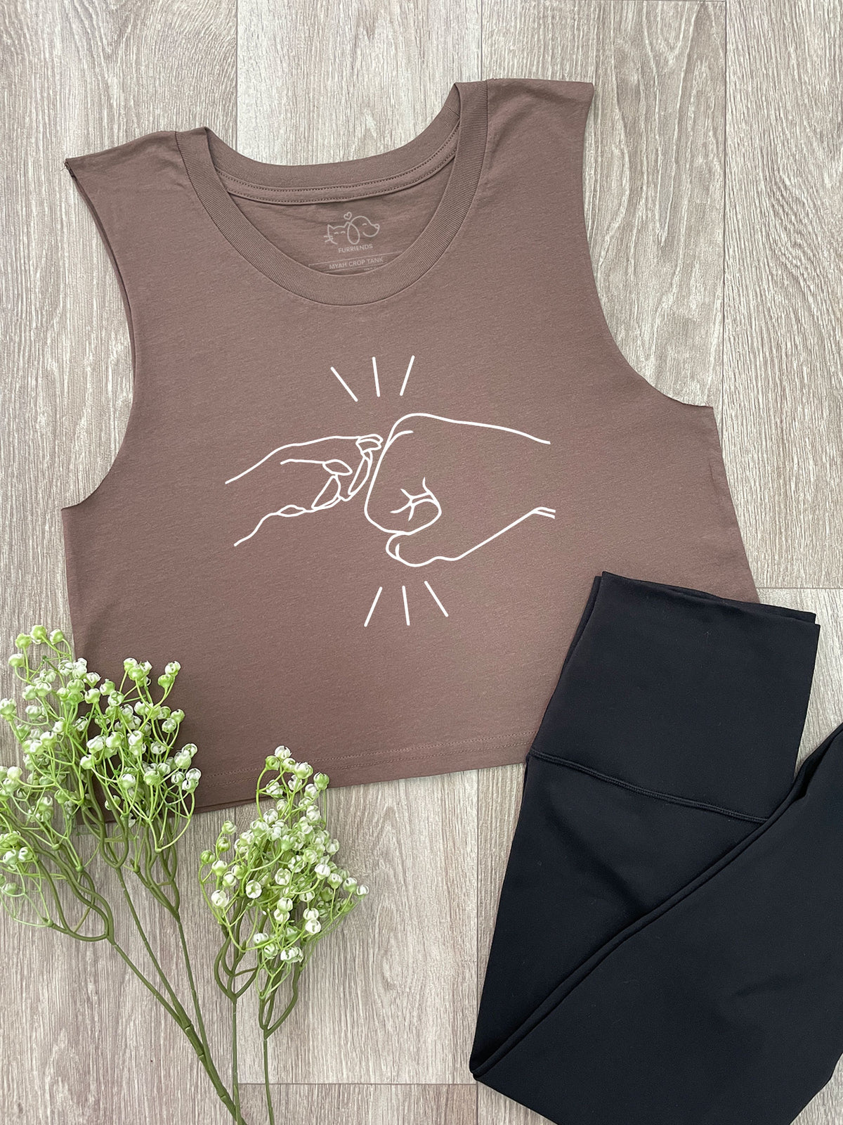 Paw Fist Bump Myah Crop Tank