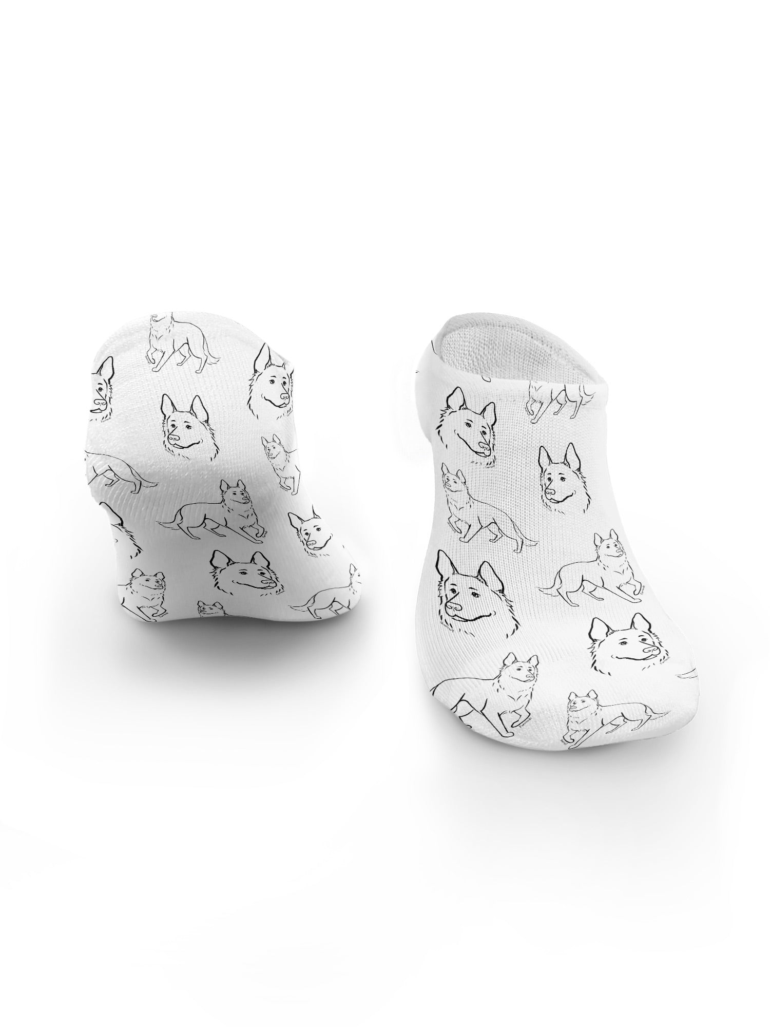 German Shepherd No Show Socks