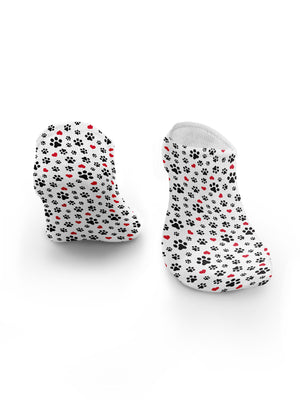 Paws For My Heart No Show Socks