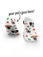 Custom Festive Theme Pet Face No-Show Socks
