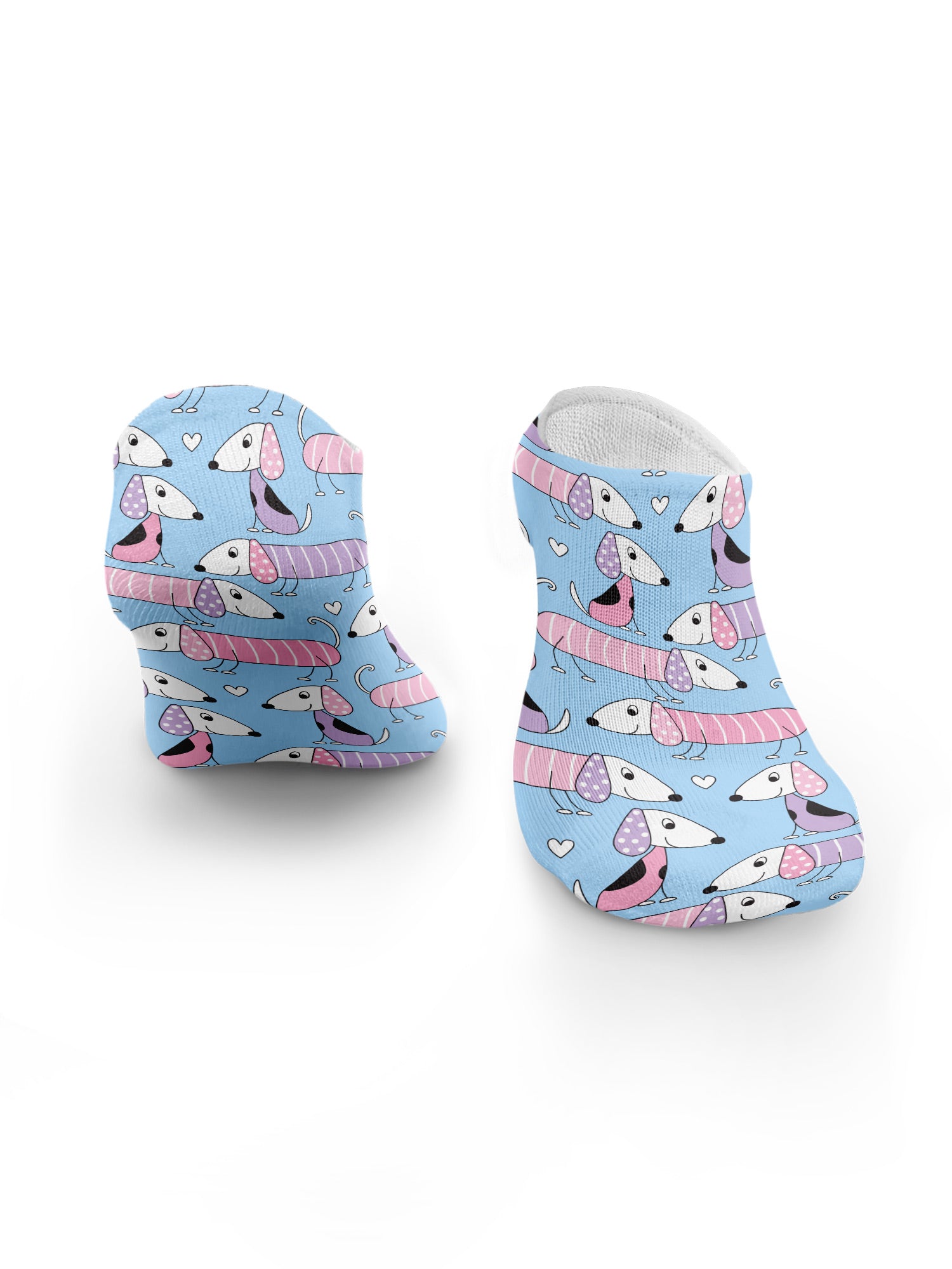 Sausage Dogs No Show Socks