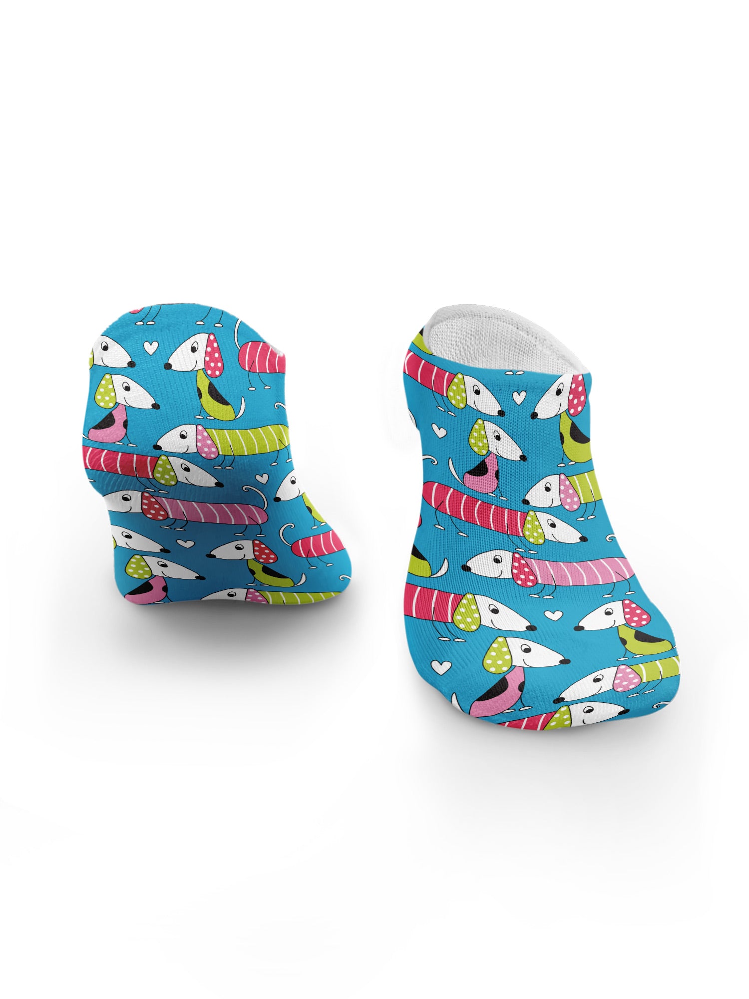 Sausage Dogs No Show Socks