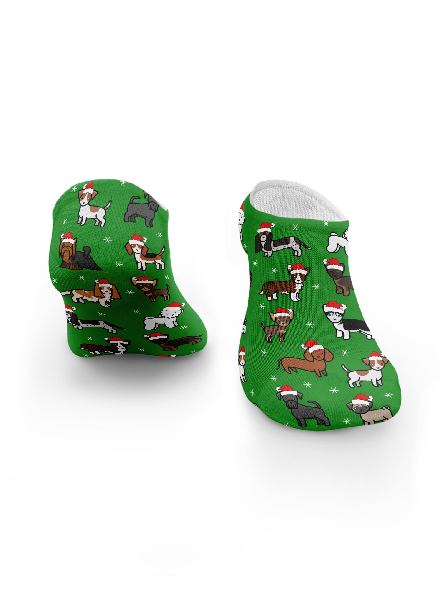 Merry Woofmas Tree No Show Socks