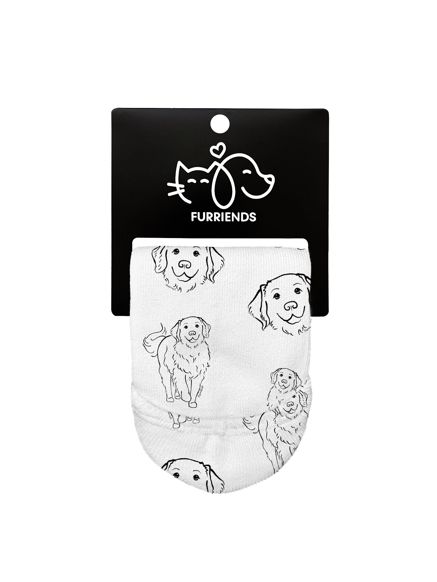 Golden Retriever No Show Socks