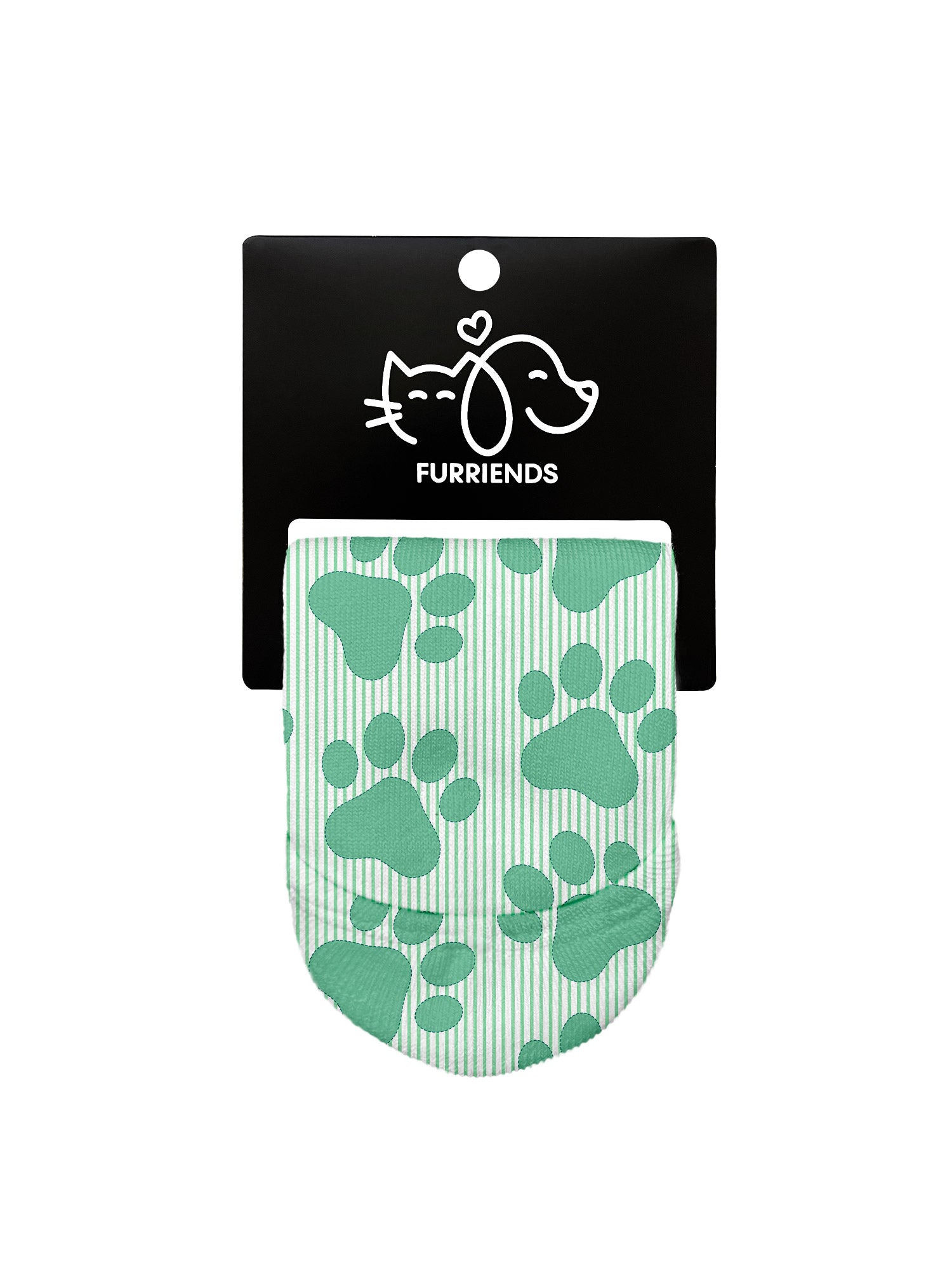Paws & Pinstripes No Show Socks