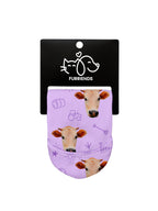 Custom Farm Animal Face No-Show Socks