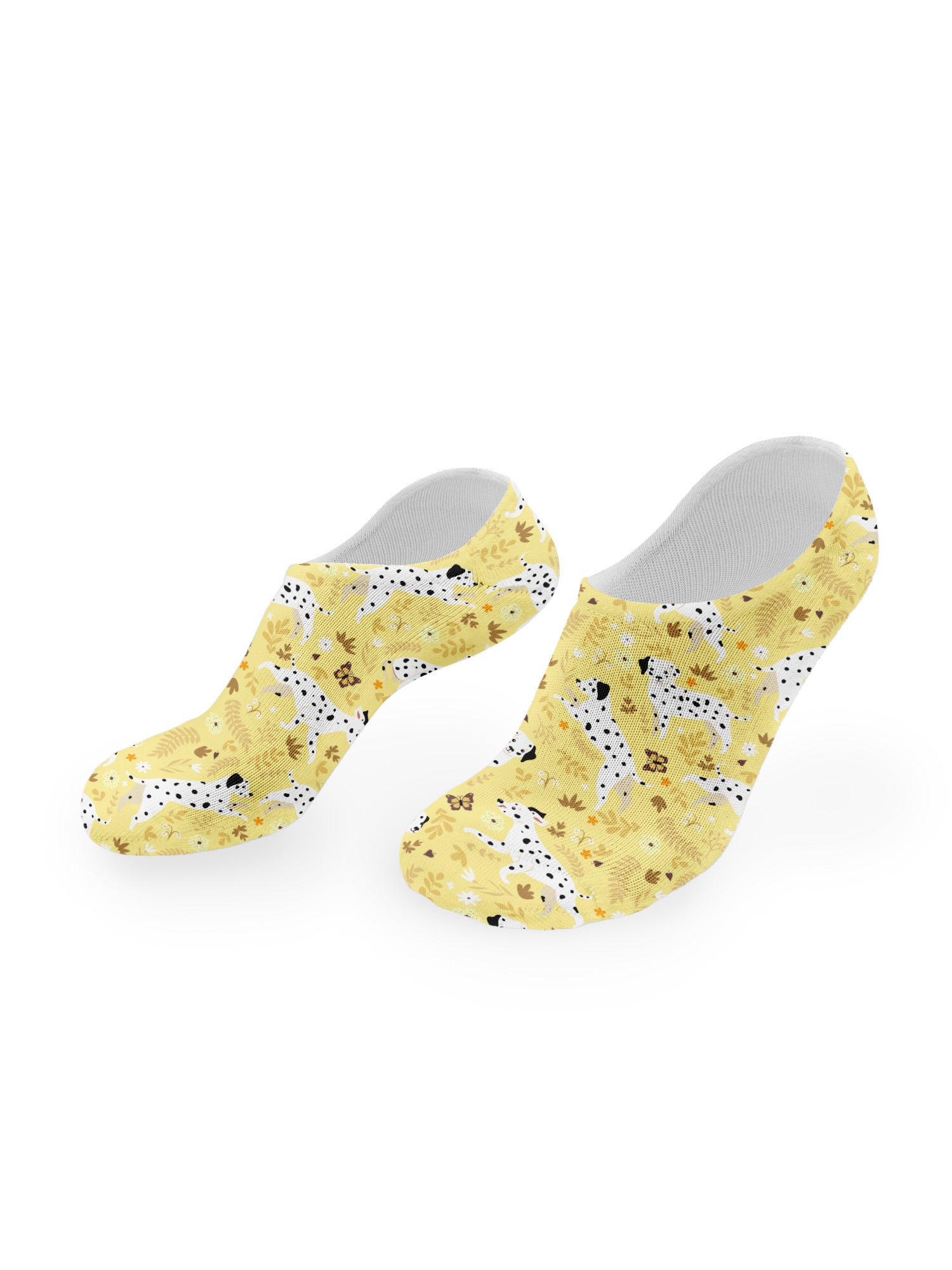 Dalmatian Patch No Show Socks