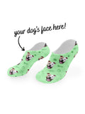 Custom Dog Face No-Show Socks