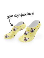 Custom Dog Face No-Show Socks