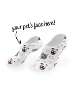 Custom Gym Theme Pet Face No-Show Socks