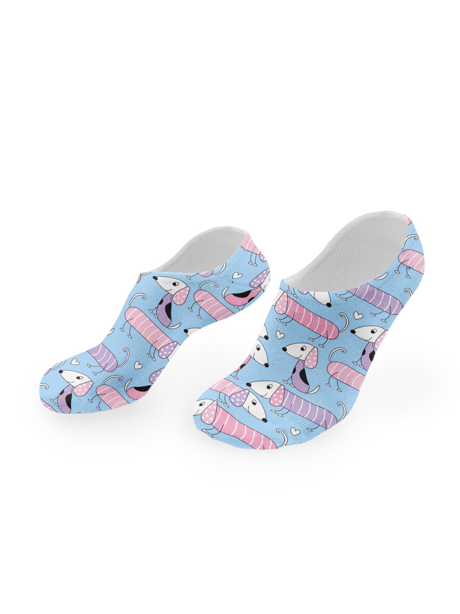Sausage Dogs No Show Socks