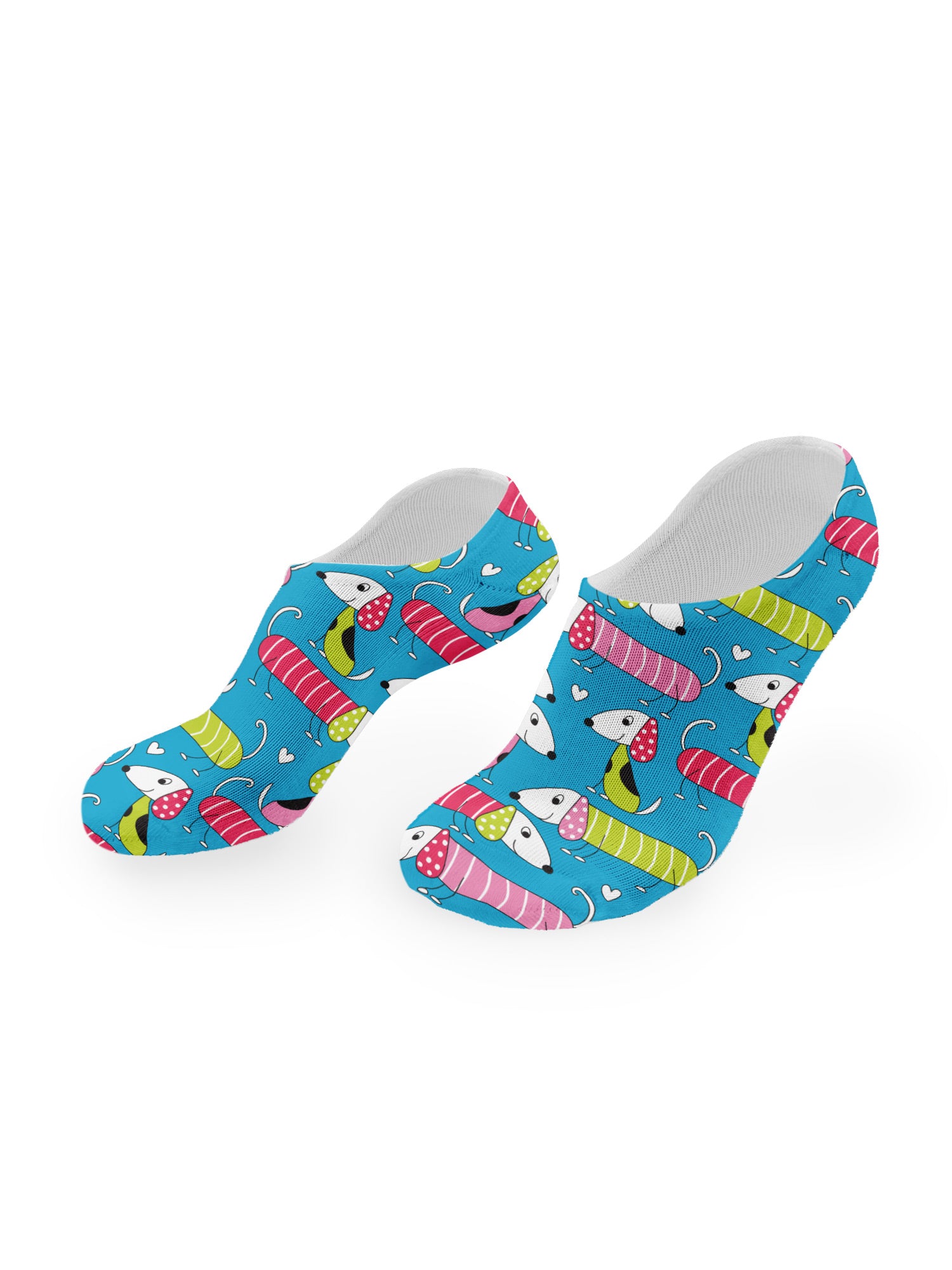 Sausage Dogs No Show Socks