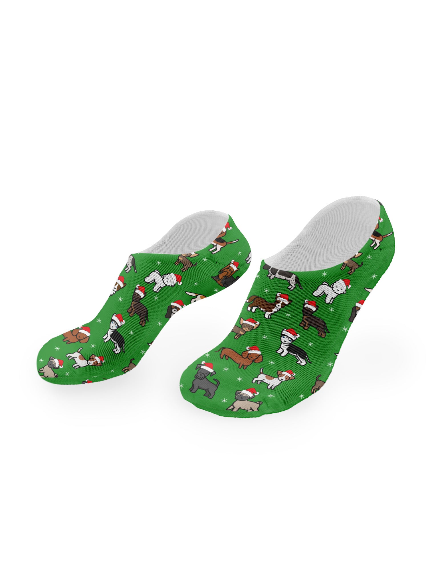 Merry Woofmas Tree No Show Socks