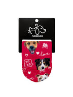 Custom Love Theme Pet Face No-Show Socks