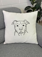 American Staffordshire Terrier Linen Cushion Cover