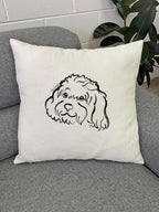 Cavoodle Linen Cushion Cover