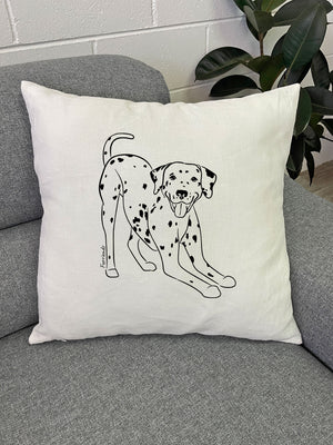 Dalmatian Linen Cushion Cover
