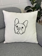 French Bulldog Linen Cushion Cover