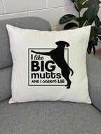 I Like Big Mutts Linen Cushion Cover