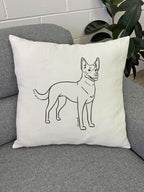 Kelpie Linen Cushion Cover