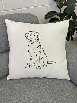 Labrador Linen Cushion Cover