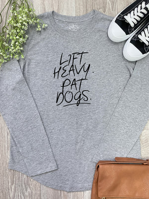 Lift Heavy. Pat Dogs. Olivia Long Sleeve Tee