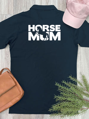 Horse Mum Silhouette Unisex Polo Shirt