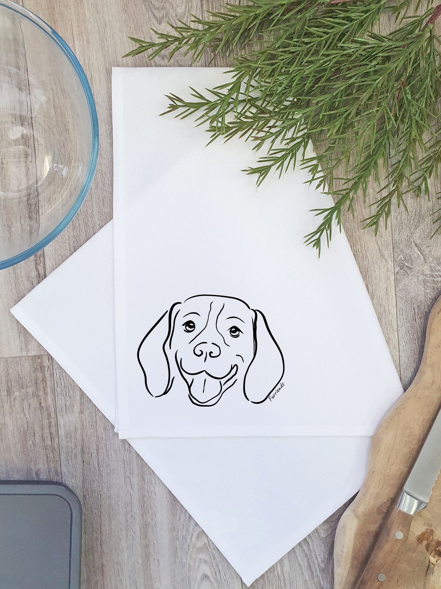 Beagle Tea Towel