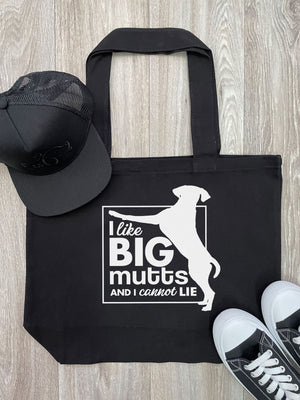 I Like Big Mutts Cotton Canvas Shoulder Tote Bag