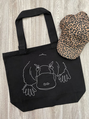 Platypus Cotton Canvas Shoulder Tote Bag