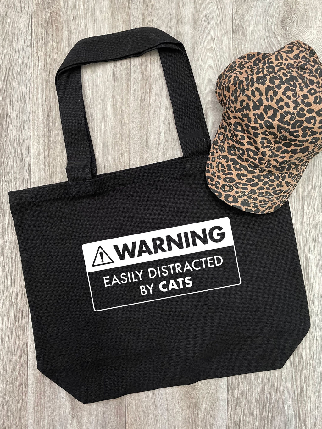 Warning Sign! Easily Distracted By... Customisable Stella Tote Bag