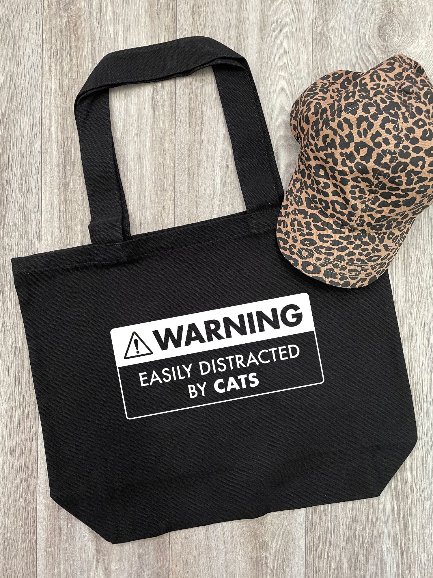 Warning Sign! Easily Distracted By... Customisable Stella Tote Bag