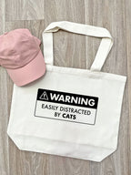 Warning Sign! Easily Distracted By... Customisable Stella Tote Bag