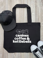 Canines, Coffee & Kettlebells Stella Tote Bag