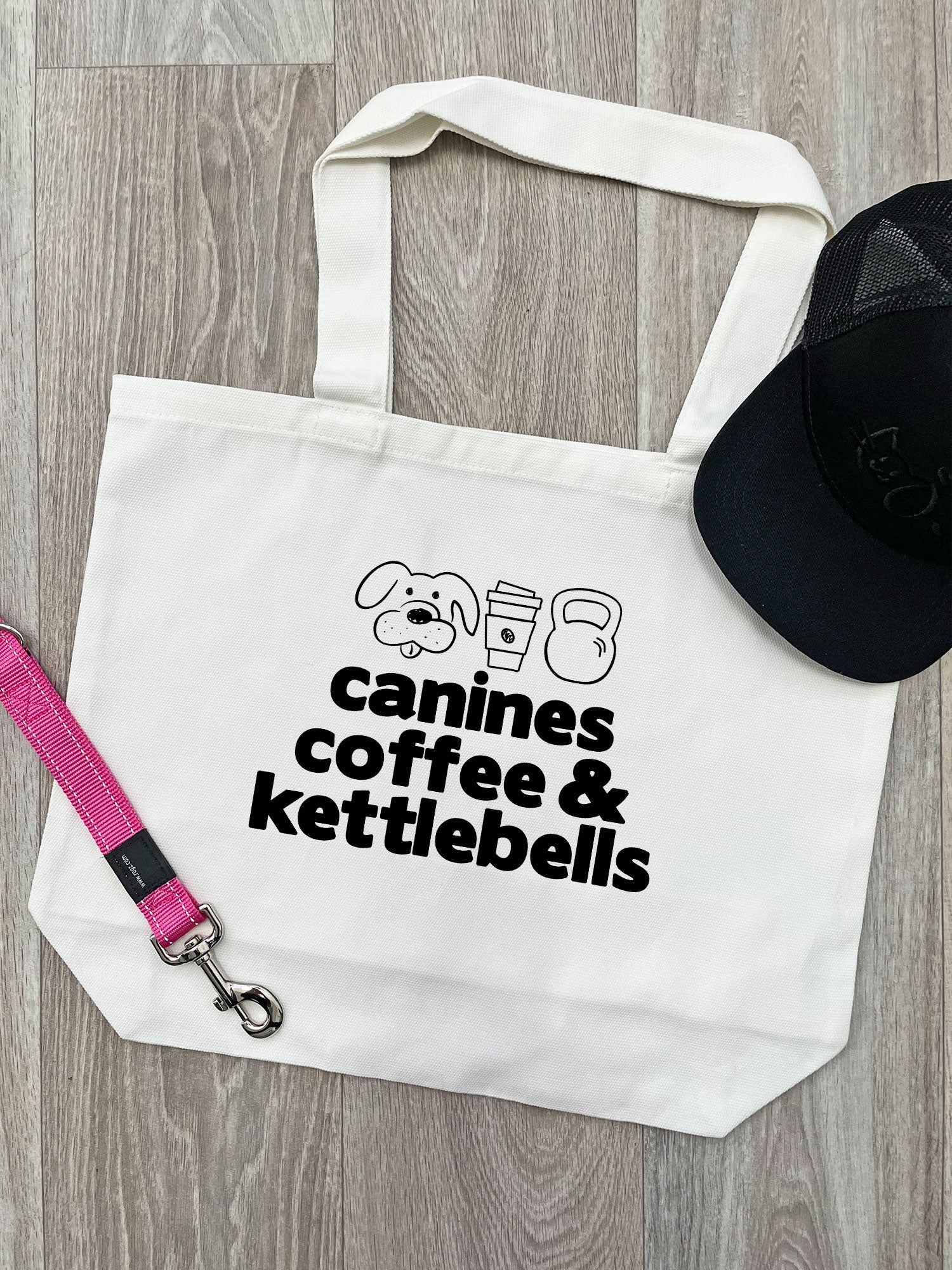 Canines, Coffee & Kettlebells Stella Tote Bag