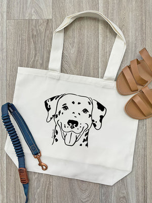 Dalmatian Cotton Canvas Shoulder Tote Bag